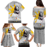Coretta Scott King Family Matching Puletasi and Hawaiian Shirt Honoring The Legacy Hand Draw Style