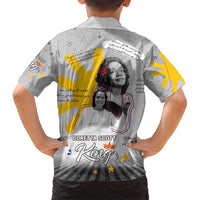 Coretta Scott King Family Matching Short Sleeve Bodycon Dress and Hawaiian Shirt Honoring The Legacy Hand Draw Style