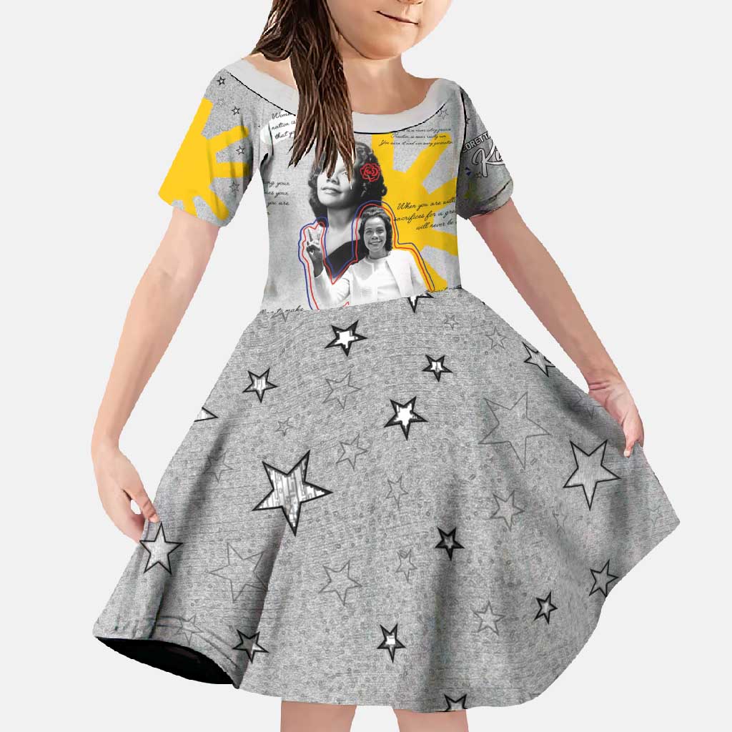 Coretta Scott King Family Matching Short Sleeve Bodycon Dress and Hawaiian Shirt Honoring The Legacy Hand Draw Style