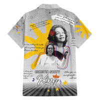 Coretta Scott King Family Matching Short Sleeve Bodycon Dress and Hawaiian Shirt Honoring The Legacy Hand Draw Style