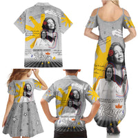 Coretta Scott King Family Matching Summer Maxi Dress and Hawaiian Shirt Honoring The Legacy Hand Draw Style