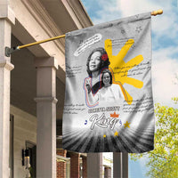 Coretta Scott King Garden Flag Honoring The Legacy Hand Draw Style