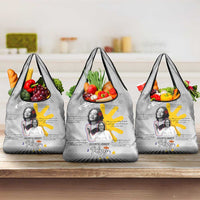 Coretta Scott King Grocery Bag Honoring The Legacy Hand Draw Style