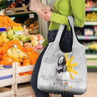 Coretta Scott King Grocery Bag Honoring The Legacy Hand Draw Style