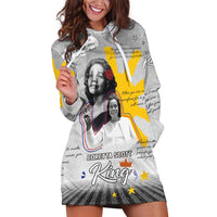 Coretta Scott King Hoodie Dress Honoring The Legacy Hand Draw Style