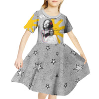 Coretta Scott King Kid Short Sleeve Dress Honoring The Legacy Hand Draw Style