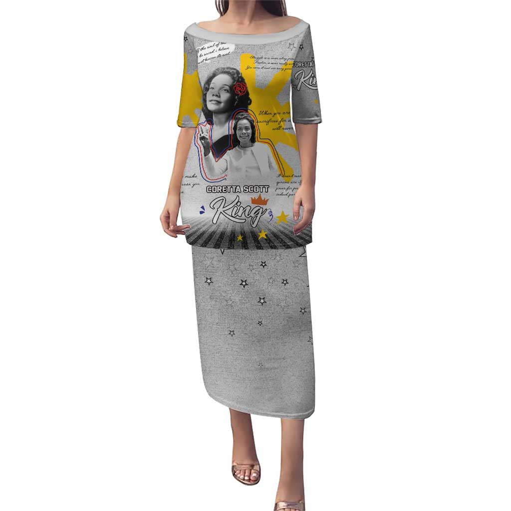 Coretta Scott King Puletasi Honoring The Legacy Hand Draw Style