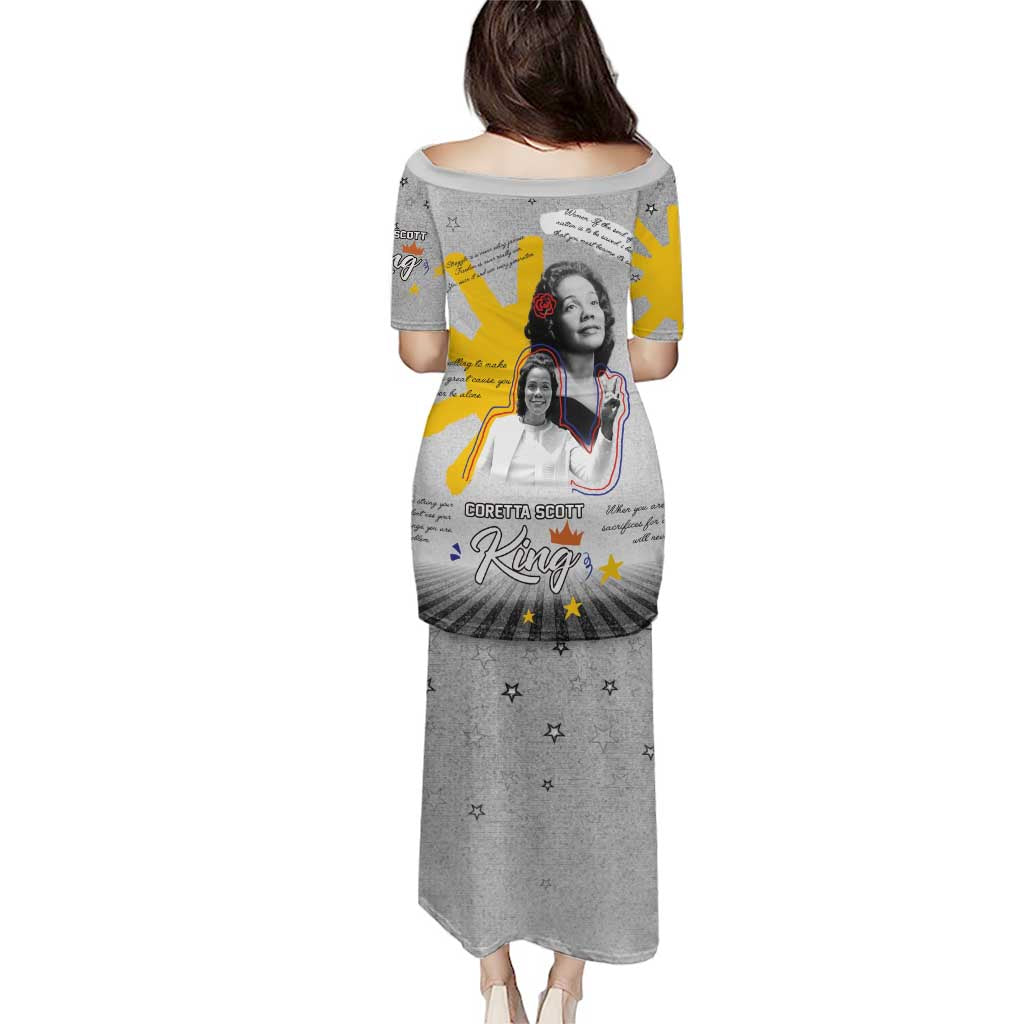 Coretta Scott King Puletasi Honoring The Legacy Hand Draw Style