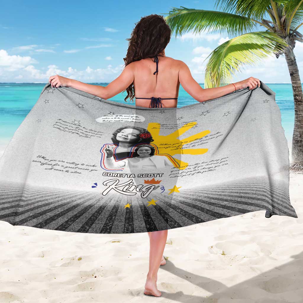 Coretta Scott King Sarong Honoring The Legacy Hand Draw Style