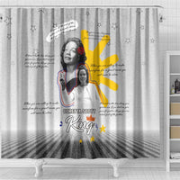Coretta Scott King Shower Curtain Honoring The Legacy Hand Draw Style