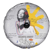 Coretta Scott King Spare Tire Cover Honoring The Legacy Hand Draw Style
