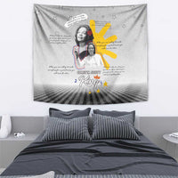 Coretta Scott King Tapestry Honoring The Legacy Hand Draw Style
