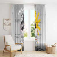 Coretta Scott King Window Curtain Honoring The Legacy Hand Draw Style