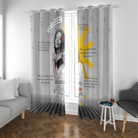 Coretta Scott King Window Curtain Honoring The Legacy Hand Draw Style