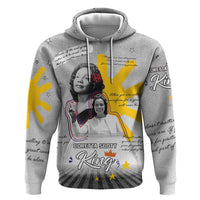 Coretta Scott King Zip Hoodie Honoring The Legacy Hand Draw Style