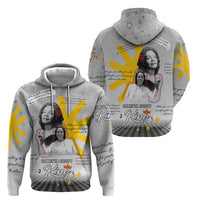 Coretta Scott King Zip Hoodie Honoring The Legacy Hand Draw Style