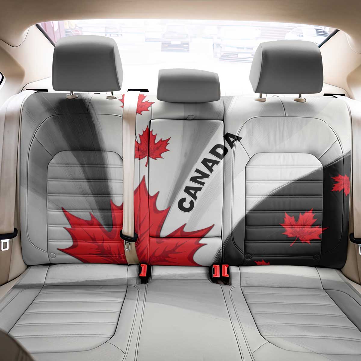 Canada Maple Leaf Back Car Seat Cover Unique Style