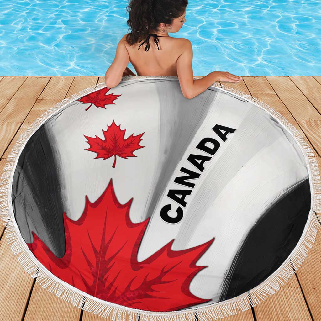 Canada Maple Leaf Beach Blanket Unique Style