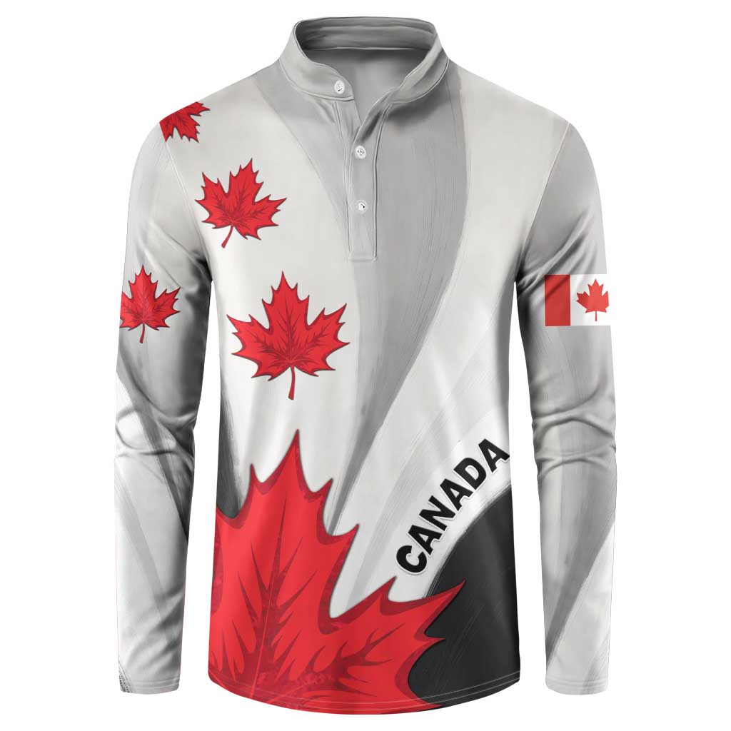 Canada Maple Leaf Button Sweatshirt Unique Style