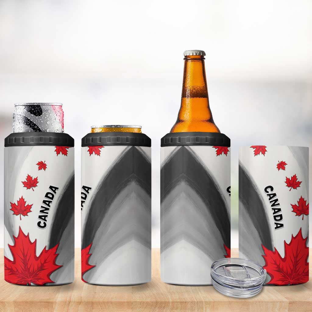 Canada Maple Leaf 4 in 1 Can Cooler Tumbler Unique Style