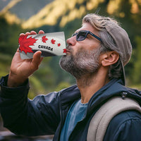 Canada Maple Leaf 4 in 1 Can Cooler Tumbler Unique Style