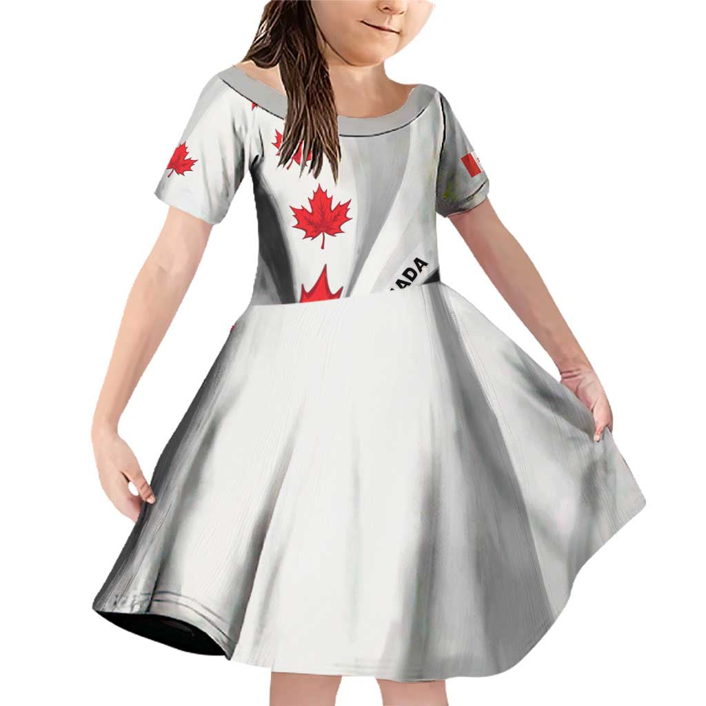 Canada Maple Leaf Family Matching Off Shoulder Short Dress and Hawaiian Shirt Unique Style