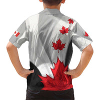 Canada Maple Leaf Family Matching Short Sleeve Bodycon Dress and Hawaiian Shirt Unique Style