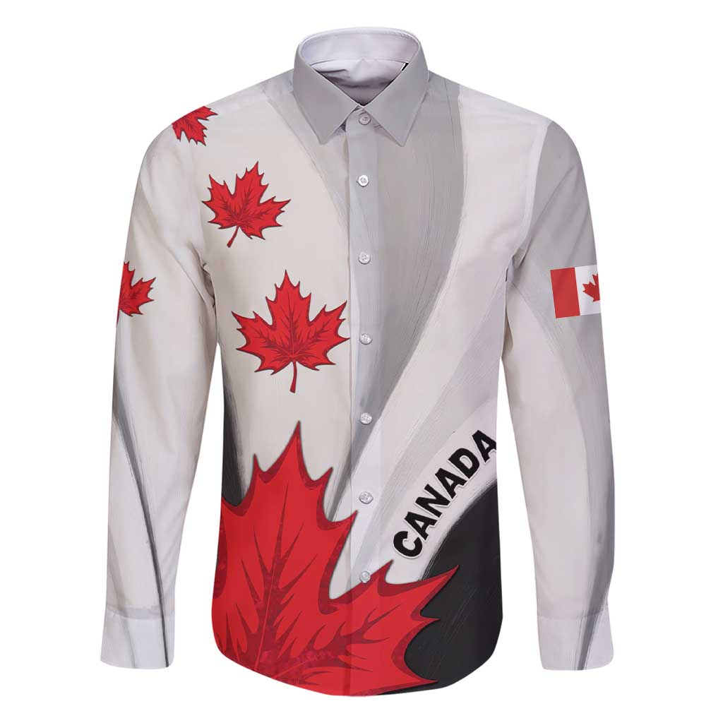 Canada Maple Leaf Family Matching Short Sleeve Bodycon Dress and Hawaiian Shirt Unique Style