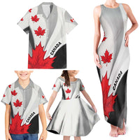 Canada Maple Leaf Family Matching Tank Maxi Dress and Hawaiian Shirt Unique Style