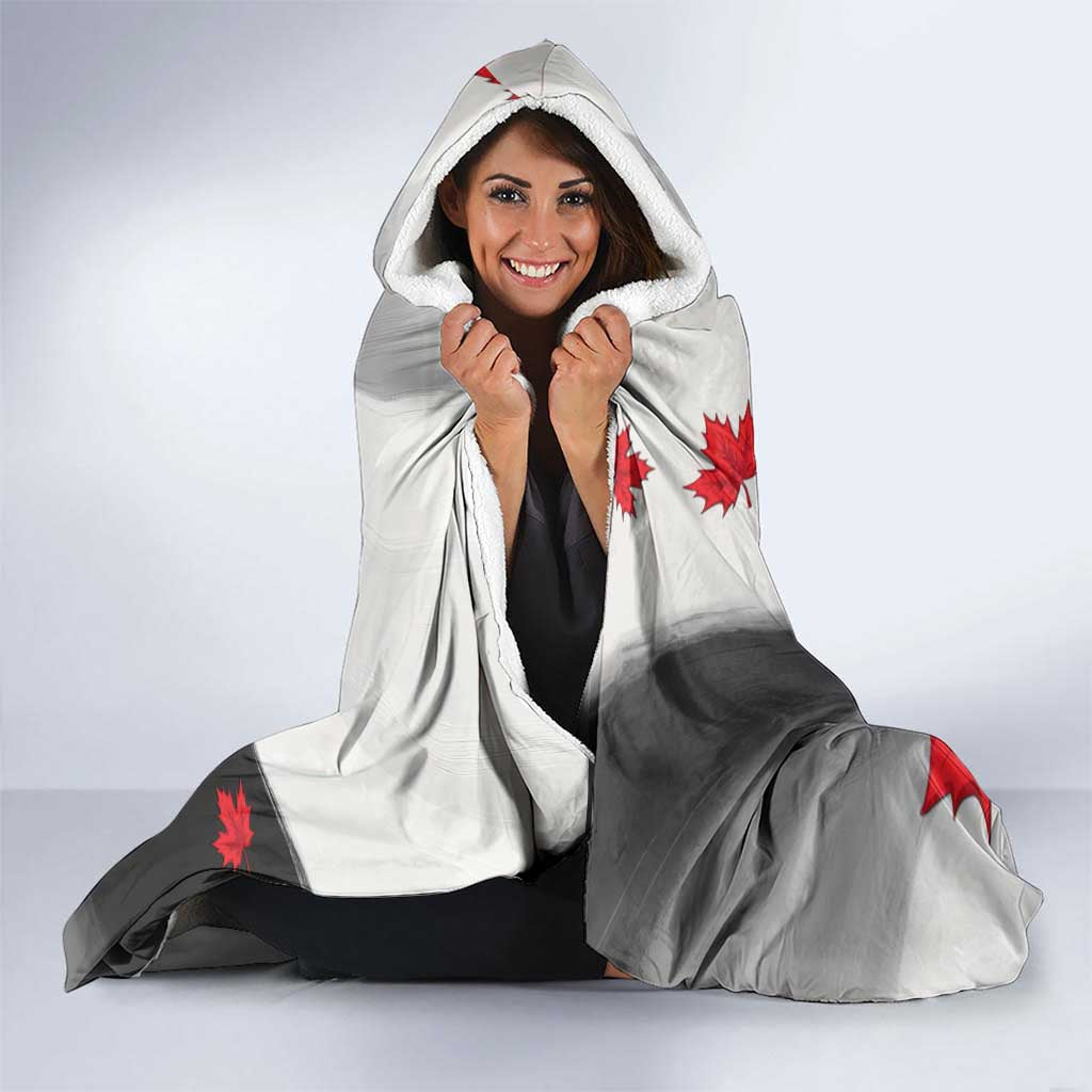 Canada Maple Leaf Hooded Blanket Unique Style