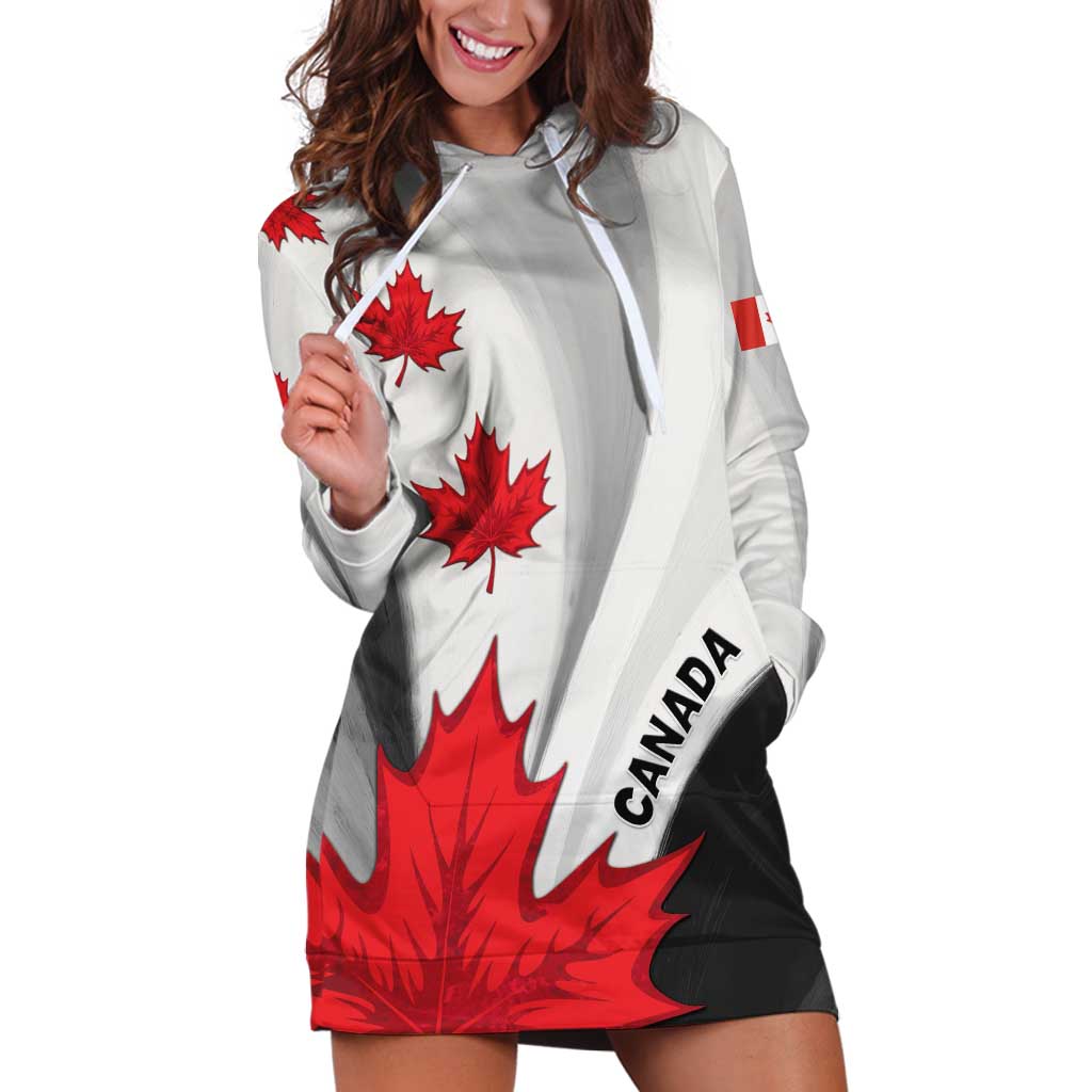 Canada Maple Leaf Hoodie Dress Unique Style