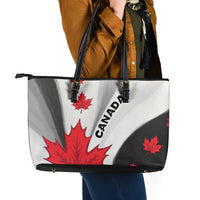 Canada Maple Leaf Leather Tote Bag Unique Style