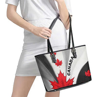 Canada Maple Leaf Leather Tote Bag Unique Style