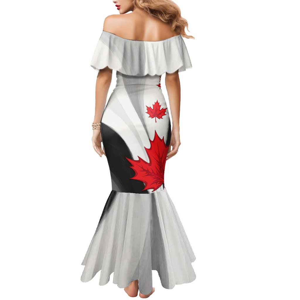 Canada Maple Leaf Mermaid Dress Unique Style