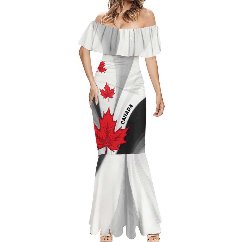 Canada Maple Leaf Mermaid Dress Unique Style