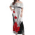 Canada Maple Leaf Off Shoulder Maxi Dress Unique Style