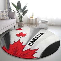 Canada Maple Leaf Round Carpet Unique Style