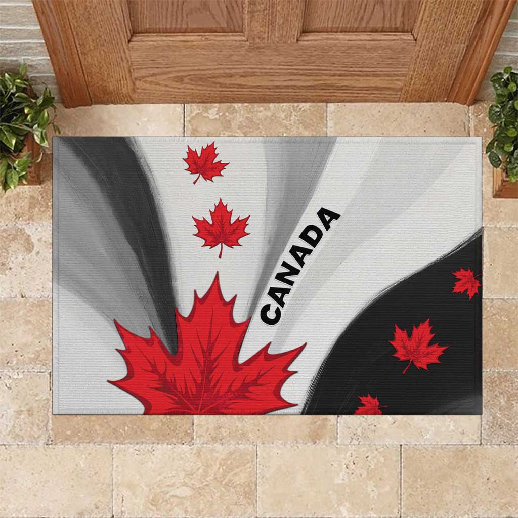 Canada Maple Leaf Rubber Doormat Unique Style