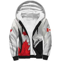 Canada Maple Leaf Sherpa Hoodie Unique Style
