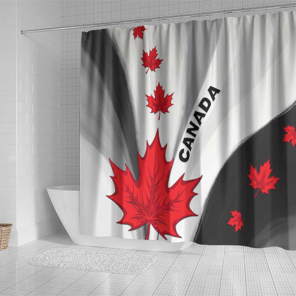 Canada Maple Leaf Shower Curtain Unique Style