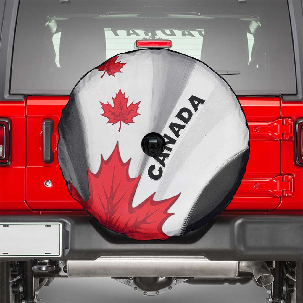 Canada Maple Leaf Spare Tire Cover Unique Style