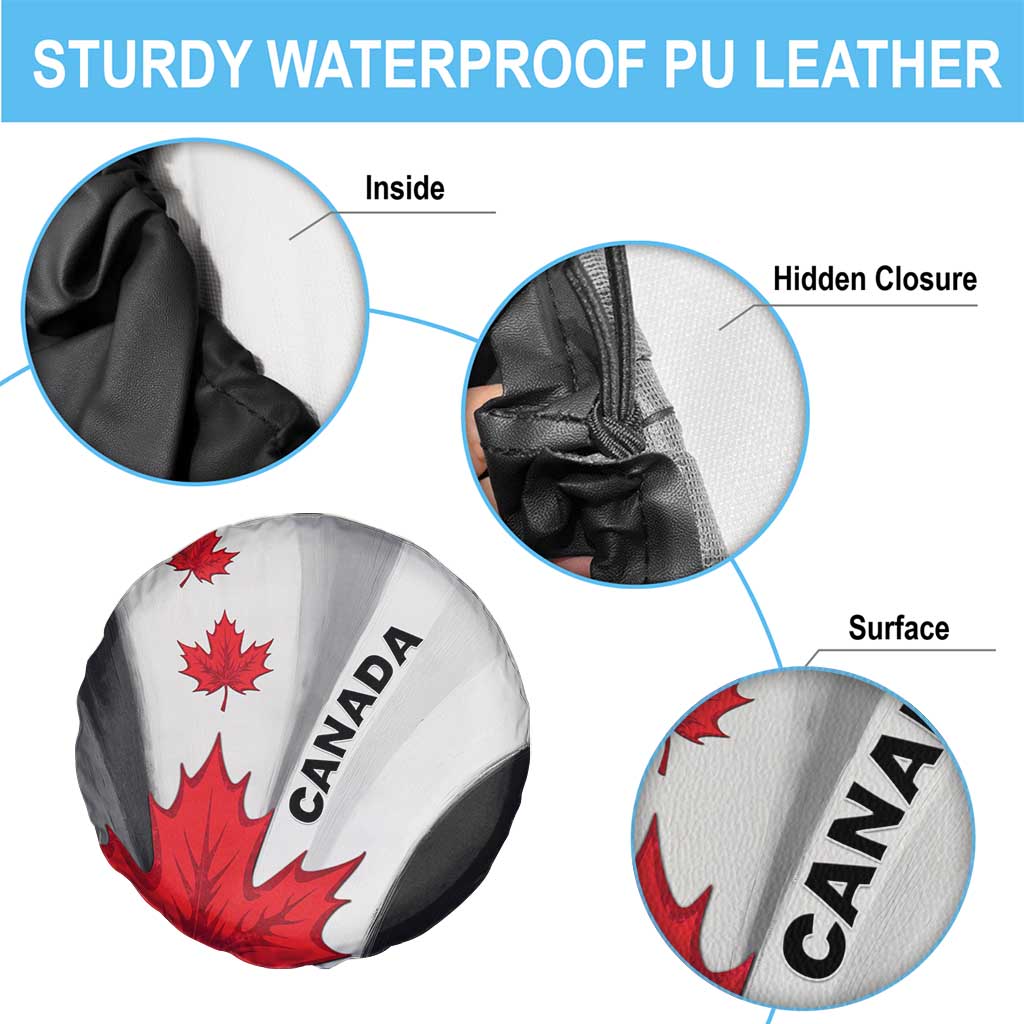 Canada Maple Leaf Spare Tire Cover Unique Style