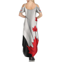 Canada Maple Leaf Summer Maxi Dress Unique Style