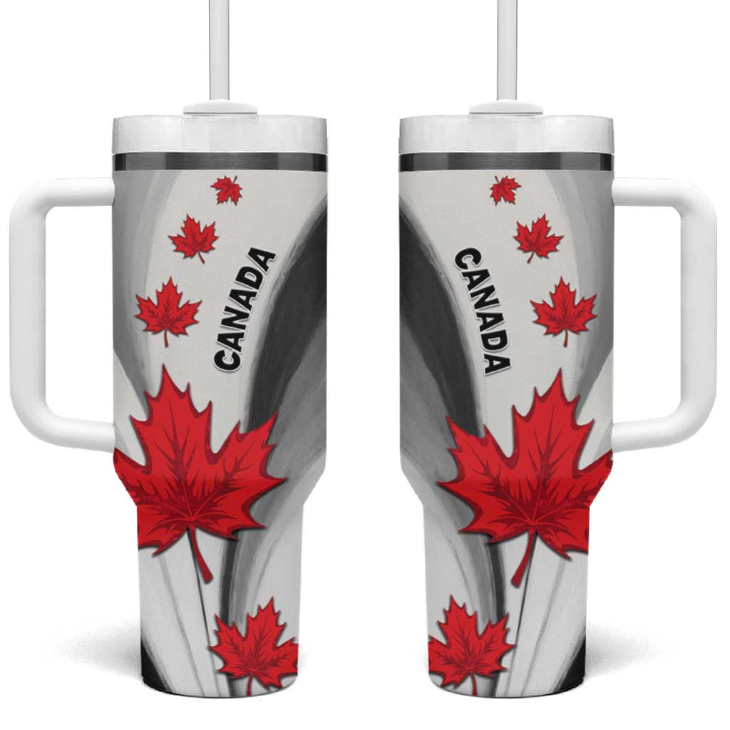 Canada Maple Leaf Tumbler With Handle Unique Style