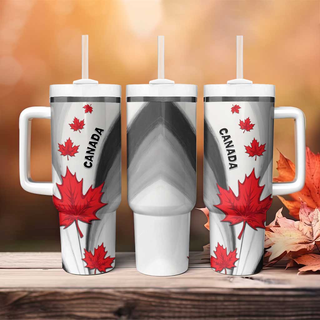 Canada Maple Leaf Tumbler With Handle Unique Style