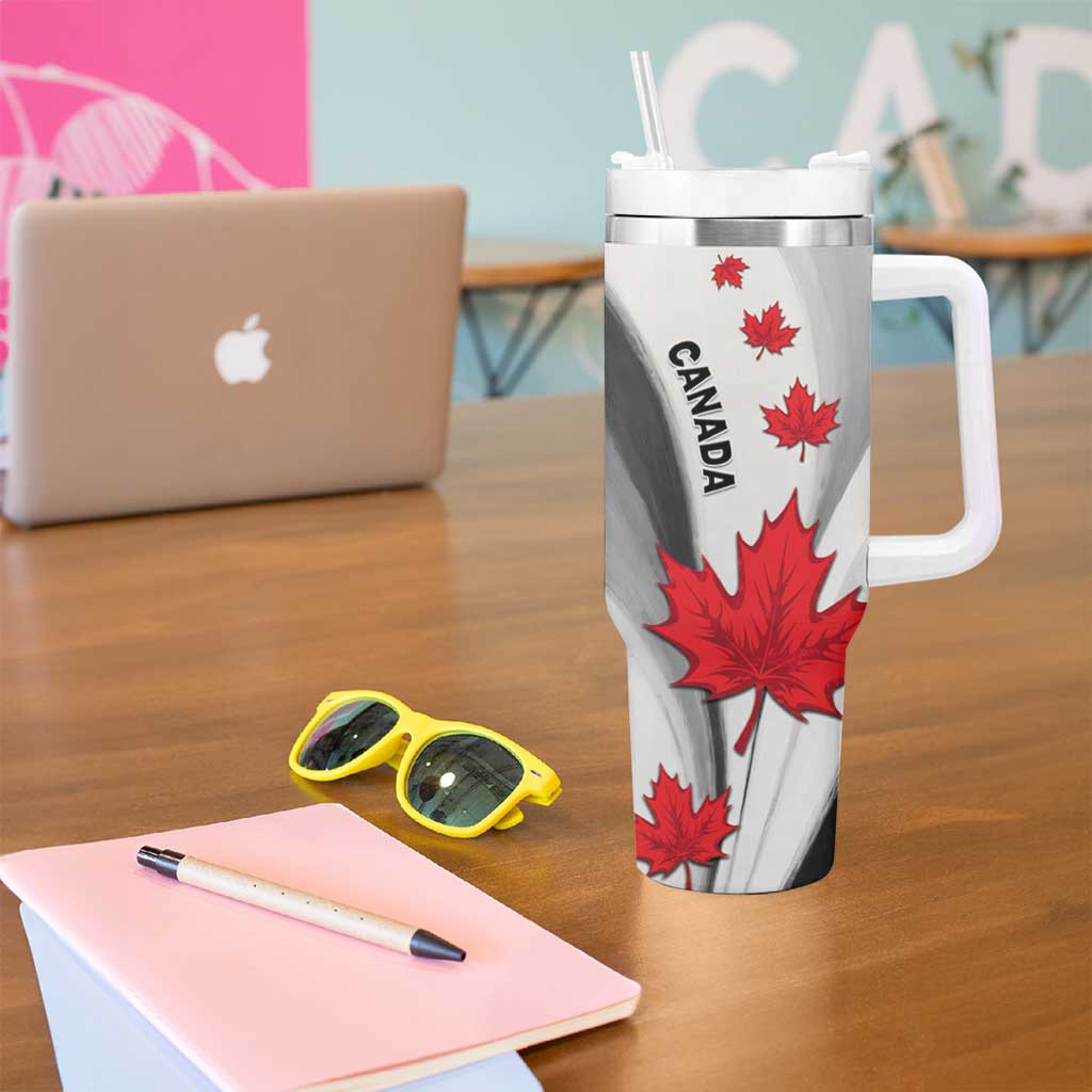 Canada Maple Leaf Tumbler With Handle Unique Style