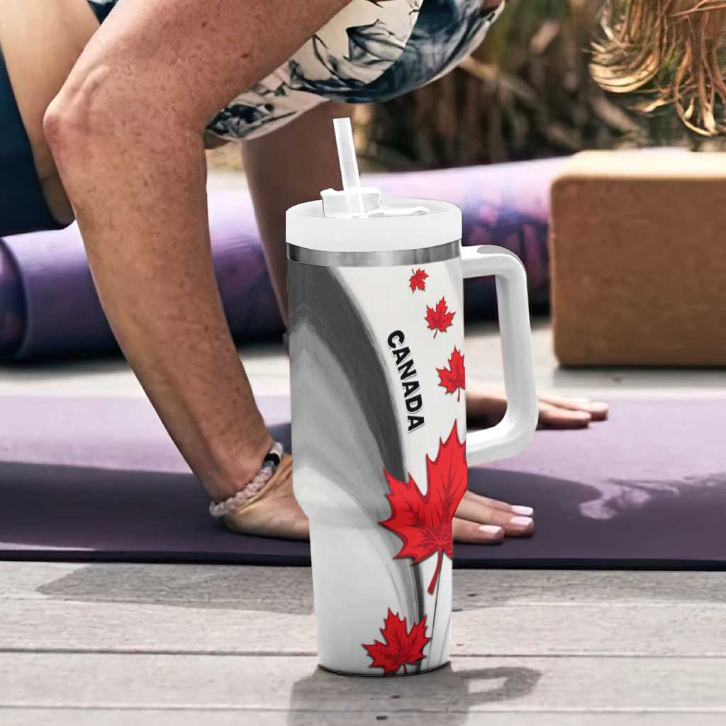 Canada Maple Leaf Tumbler With Handle Unique Style