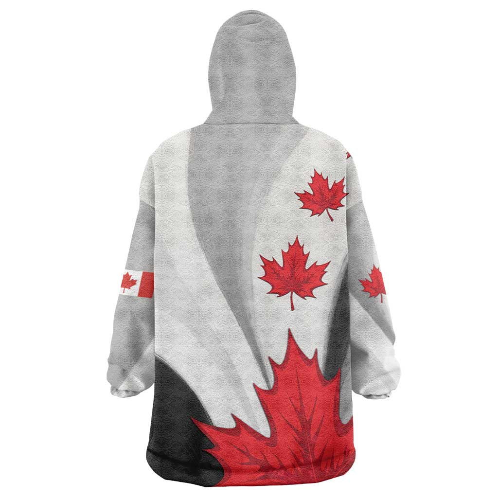 Canada Maple Leaf Wearable Blanket Hoodie Unique Style