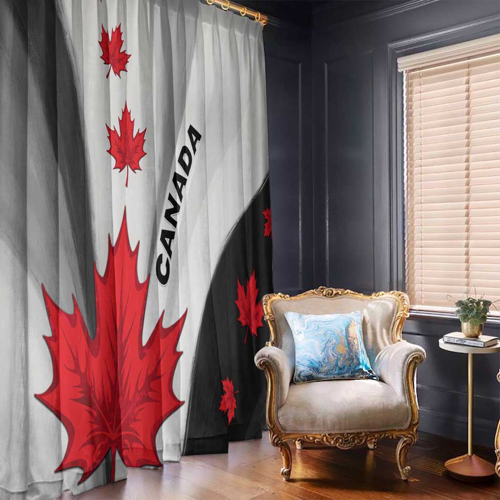 Canada Maple Leaf Window Curtain Unique Style