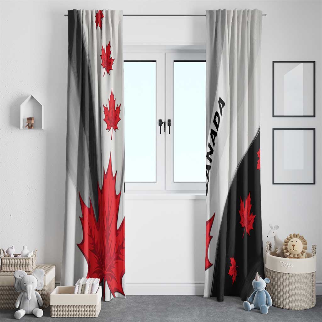 Canada Maple Leaf Window Curtain Unique Style